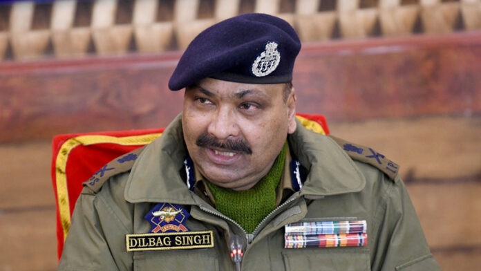 Dilbagh Singh addressing a press conference